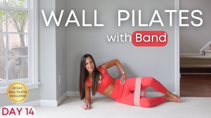 28 Day Wall Pilates Challenge- Day 28 Ball and Ankle Weights optional 