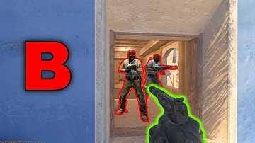 Самый простой гайд на Б опорника на мираже в кс 2