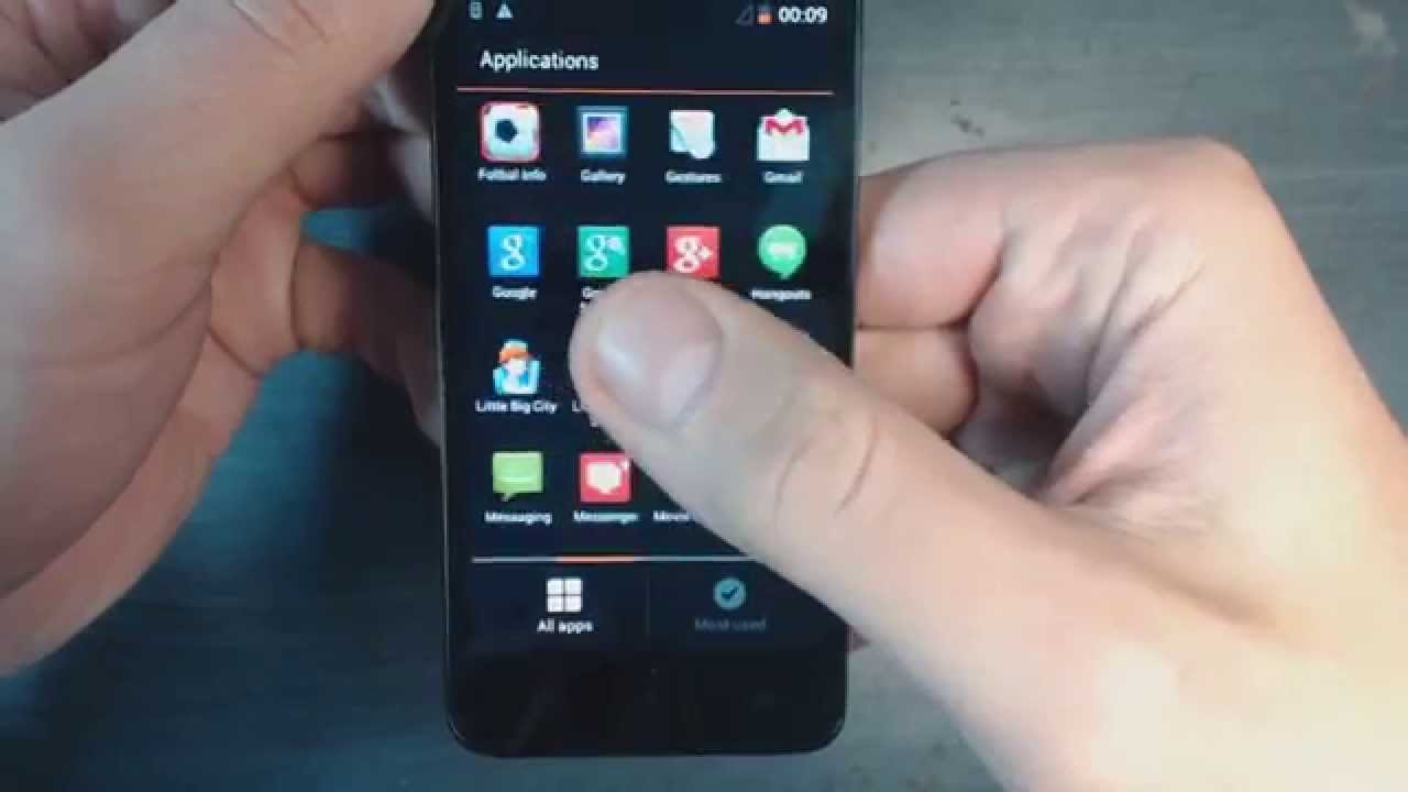 Alcatel OT Idol mini 6012 - How to change menu style