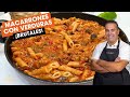 Macarrones con carne y verduras muy ricos y jugosos