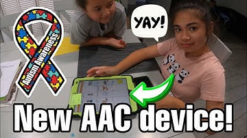 New AAC communication device! **touch chat 💬** Autism life with Ashy