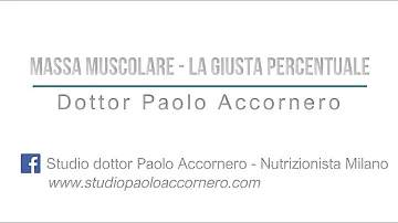 Quanto deve essere la percentuale di massa muscolare?