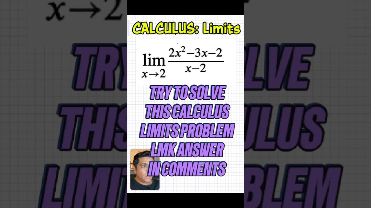 Can you solve this calculus limits problem?#calculus #limits #calc #apcalc #apcalculus