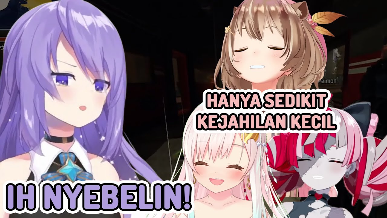 Sekarang Gantian Moona Yg Dighibahin Brutal Sama Risu & Iofi [Risu, Moona, Iofi, Ollie | HololiveID]