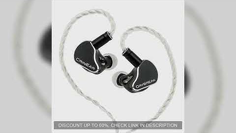 CrinEar Daybreak In-Ear Headphones 1DD+2BA+2MPT (Micro-planar Tweeters)  Driver with Fully-Filled Re