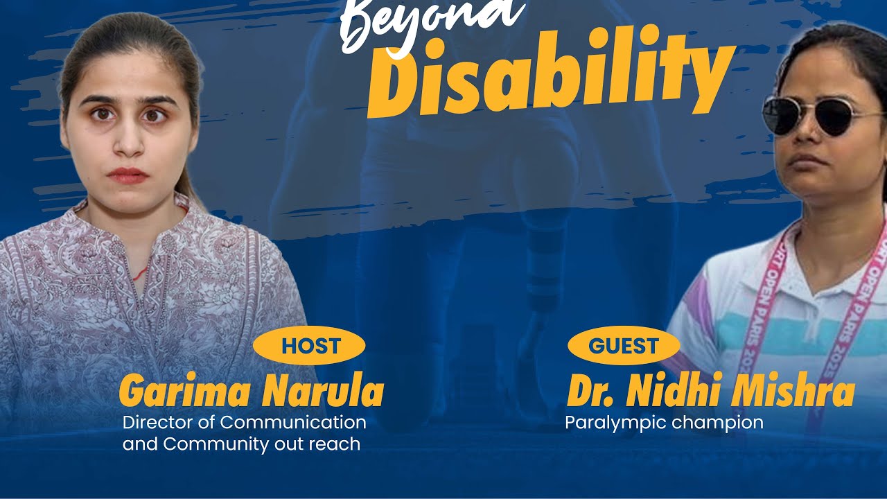 Sports as a Career for Persons with Disabilities | Dr. Nidhi Mishra, Paralympic Champion