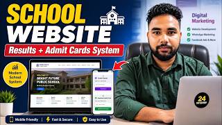 Modern School Website with Online Results & Admit Card System