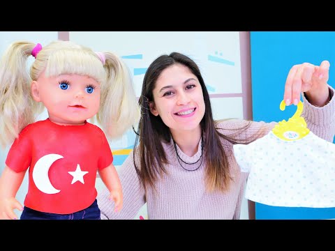 Baby Born oyuncak bebek 23 Nisan çocuklar bayramı için Play Doh oyun hamurundan tişört