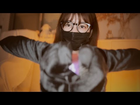 [ASMR] マイクをさわる / 綿手袋、テープ、ファー / cotton gloves, tape, fur
