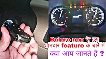 2022 Mahindra Bolero Neo N10(O) Hidden Feature *no one told* |  push start stop button in Bolero neo