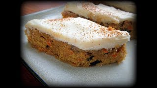 Carrot raisins bars