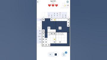 21 April 2025 Nonograms Daily Challenge answer &  how to solve @ZpuzzleZ