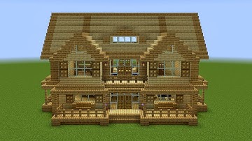 Minecraft - How to build a wooden suburban house 2