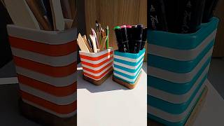 3D Printed Modern Organizer # shorts #3dprinting #bambulab #wood #satisfying #3dprintstyle #diy