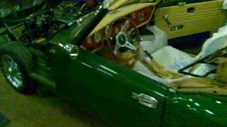 Famous Triumph Spitfire. First start. Profile