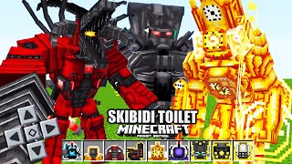 SKIBIDI TOILET V8.8 ADD-ONS/MOD NO MINECRAFT COM JUGGERNAUT, UPGRADED ASTRO TITAN CAMERAMAN E MAIS!