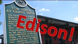 Visiting Edison's Home Town Train Depot!