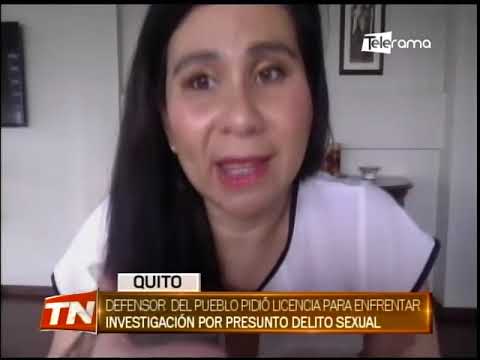 Defensor del pueblo pidió licencia para enfrentar investigación por presunto delito sexual