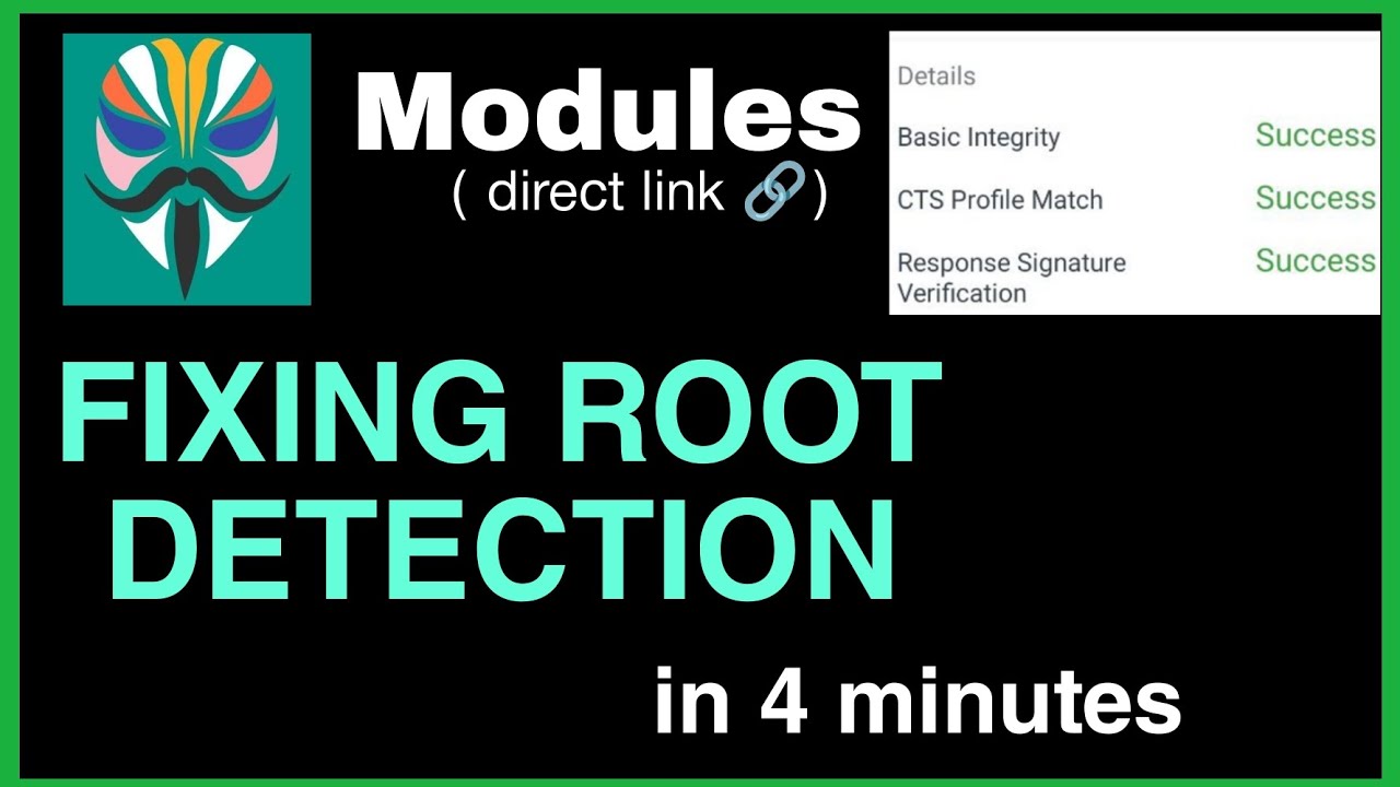 How to fix root detection, Magisk modules, in 4 minutes. # Magisk # ...