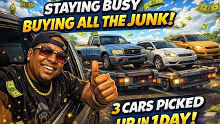 We stay busy buying junk ford trac ford Taurus and chevy impala picked up all in one day 