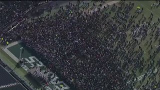 Eagles Fans Party at Super Bowl Pep Rally at Lincoln Financial Field