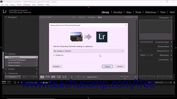 Lightroom Classic CC Tutorial Importing Photos from Photoshop Elements Adobe Training