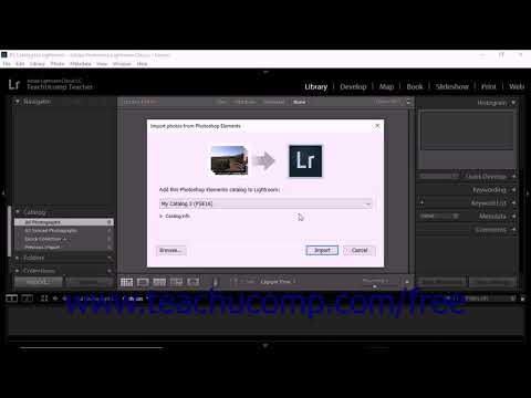 Lightroom Classic CC Tutorial Importing Photos from Photoshop Elements Adobe Training