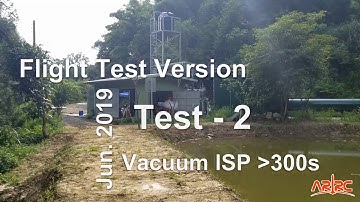 HTTP-3A Flight Version H2O2/Plastics Hybrid Rocket Engine Hot-Fire Test-2