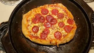 making pizza with just flour