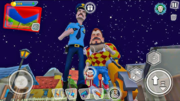 Dark Riddle MOD MENU APK🧨New Year ( Mod 999999999 Neighbors, Police ) NEW LAND Part 71