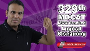 329 Logical Reasoning MDCAT MCQ CRACKED #Logical Reasoning #Logical problems #PMDC MDCAT