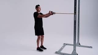 Resistance band reverse fly