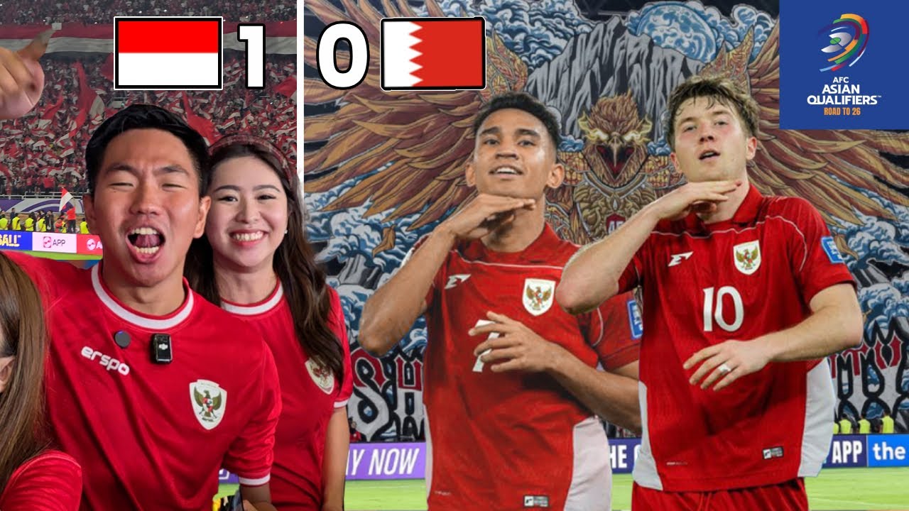 ⁣JADI SAKSI KEMENANGAN TIMNAS INDONESIA 1-0 ATAS BAHRAIN DI GBK 🏆😱🇮🇩🔥 ASA KE PIALA DUNIA MASIH ADA!💪🏻