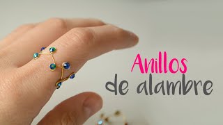 Cómo hacer ANILLOS DE ALAMBRE Y PIEDRAS PARA UÑAS #271 😍😍