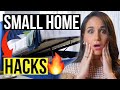 INTERIOR DESIGN TOP SMALL HOME HACKS & IDEAS | Decorating Tips for your Small Space, Small Apartment