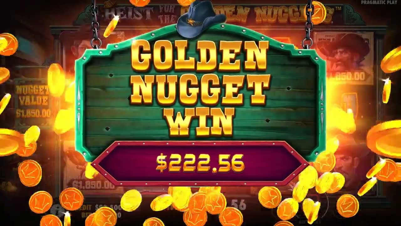 Heist for the Golden Nuggets Slot Review | Free Play video preview