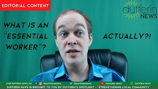 WHAT ACTUALLY IS AN ESSENTIAL WORKER!