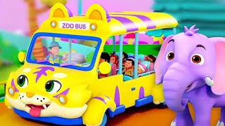 Wheels On The Bus School Bus Ride and Cartoon Videos for Toddlers
