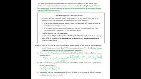 7.3 OpenStax Statistics Video #1