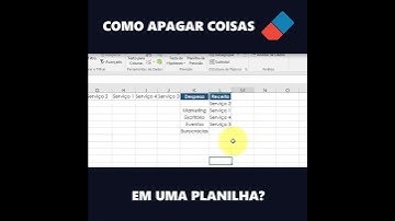 Como apagar coisas no Excel? Inclusive formatação!