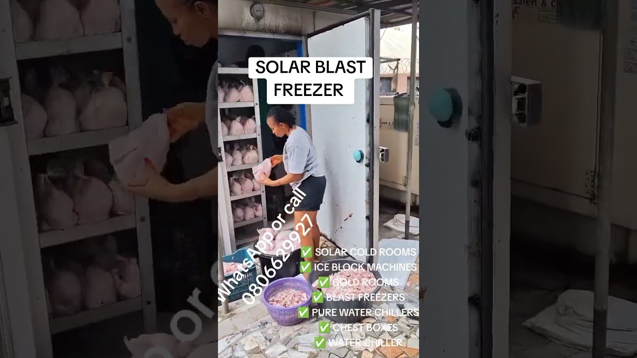 solar Blast Freezer 48volts DC Technology