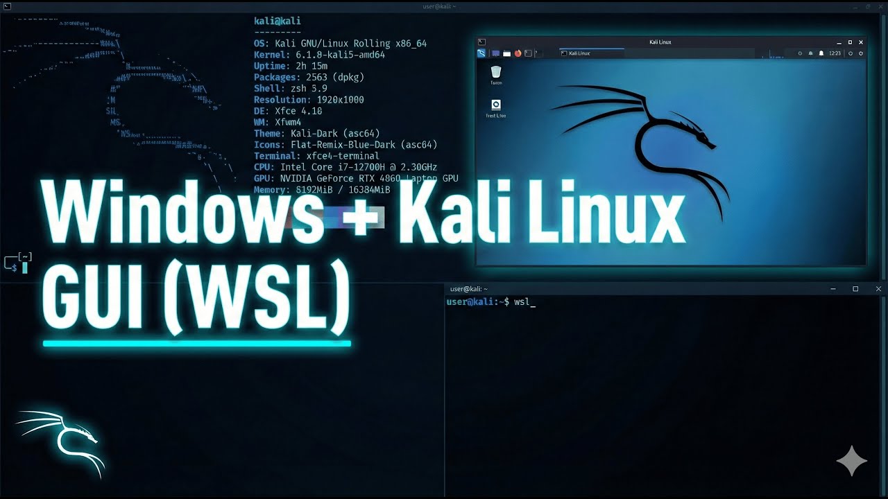 Install Kali Linux (GUI) on Windows 10/11 (WSL Guide) - YouTube