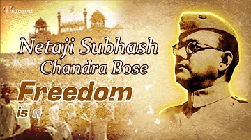 Neta Ji Subhas Chandra bose Jayanti Whatsapp status video | Subhas Chandra bose Jayanti status