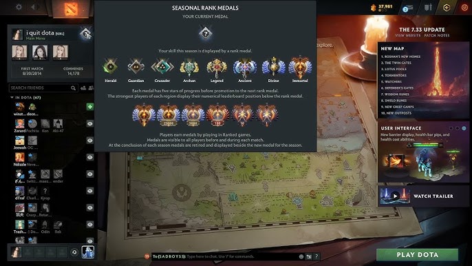 Dota 2 Ranks & Calibration 2022 Update - Ranking System