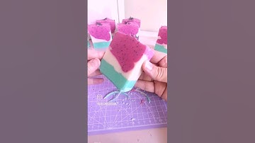 Watermelon Soap 🍉🍉 #soapmaking #handmadesoap