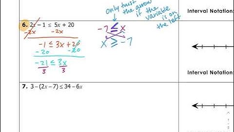Solving Multi-Step Inequalities Part 3 Video