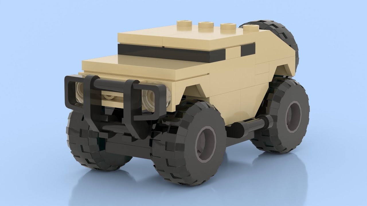 LEGO Tiny Turbos - Microscale Humvee 💥🧱 Brick-Sized Beast! 🔥💨 