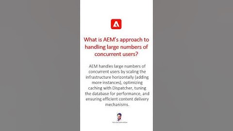 AEM - handling large numbers of concurrent users #aem #aeminterviewquestions #adobeexperiencemanager