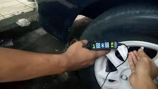 TPMS indikator tekanan angin ban universal. Tire pressure. indikator tekanan ban. monitor roda . pengukur angin ban mobil. energi matahari