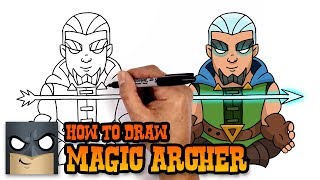 how to draw magic archer clash royale art tutorial